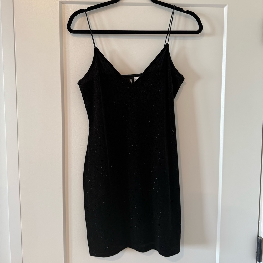 H&M Black Velvet Dress